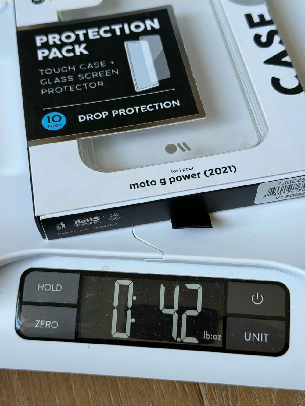 New Case-Mate Moto g power (2021) clear phone case and screen protector